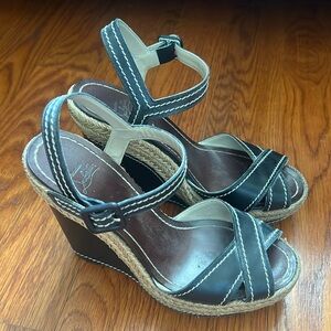 Christian Louboutin Leather Wedge